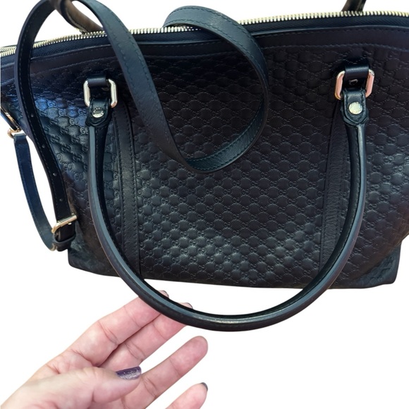 GUCCI Microguccissima Medium Satchel Black - Picture 14 of 17